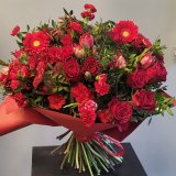 special bouquet of red flowers